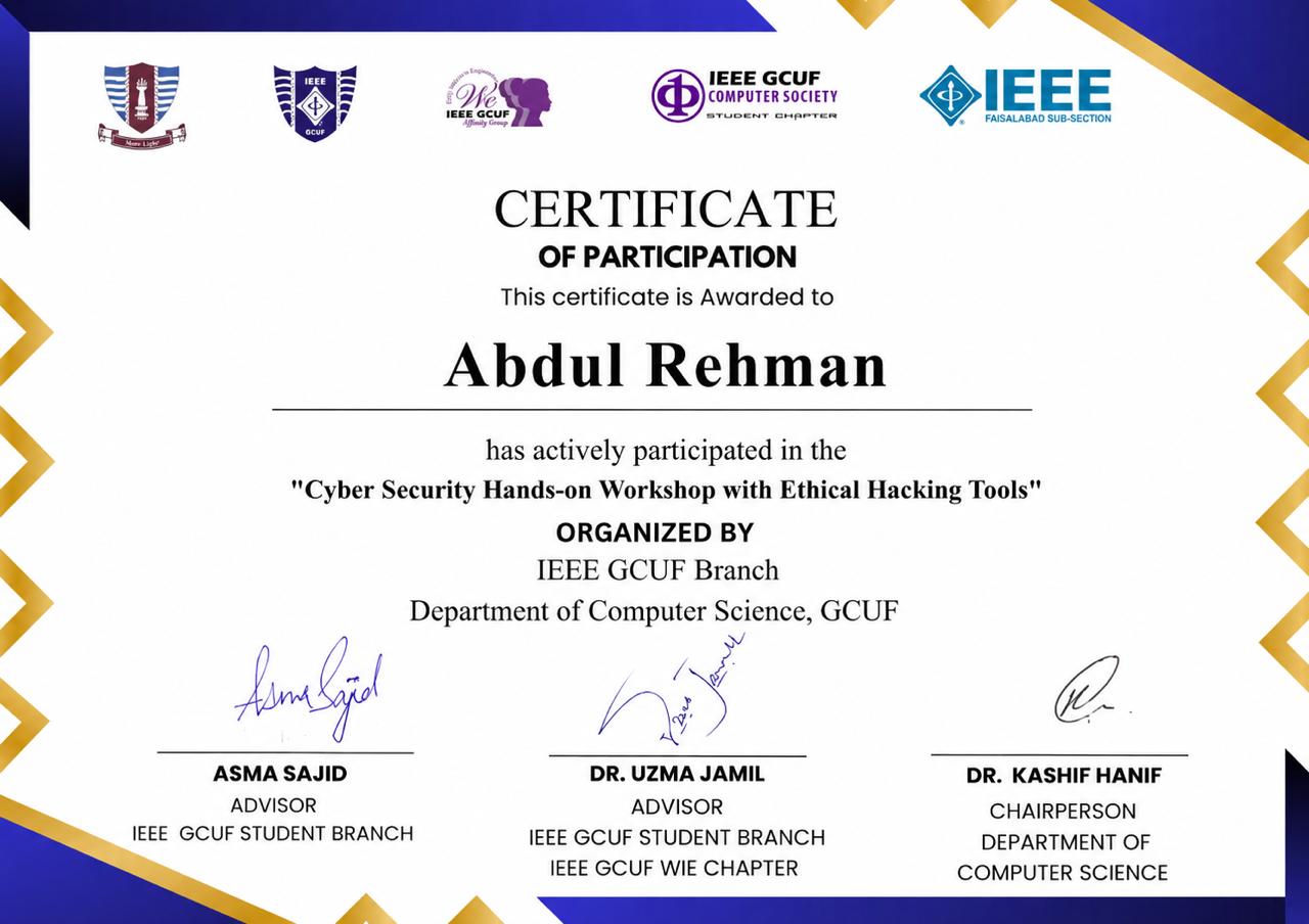 IEEE Workshop Ethical Hacking
